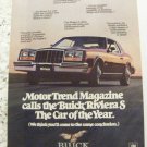 Buick Riviera Original Magazine Print Advertisement