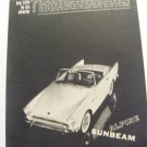Vintage Sunbeam Alpine Original Magazine Advertisement