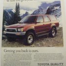 Toyota 4 Runner Original Print Magazine Advertisement