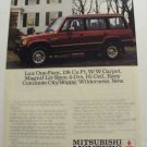 Mitsubishi Montero Original Magazine Advertisement