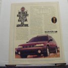 Subaru Outback Original Magazine Print Advertisement 1996