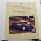 Toyota Corolla Original Print Magazine Advertisement 1999