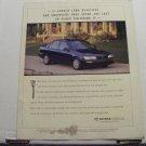 Toyota Corolla Original Magazine Advertisement 1996