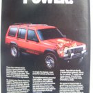 Jeep Cherokee original magazine advertisement ad