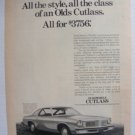 1975 Oldsmobile Cutlass  original magazine print advertisement