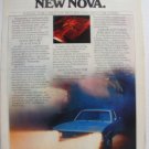 Chevrolet Nova Original Vintage Magazine Ad