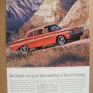 Pontiac Tempest  Vintage Magazine Original Print Ad