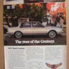 1982 Buick Century - Original Car Advertisement Print Ad