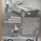 MG Midget Original Magazine Print Advertisement