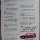 Honda Civic Original Magazine Advertisement
