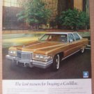 Cadillac Vintage Print Magazine Advertisement