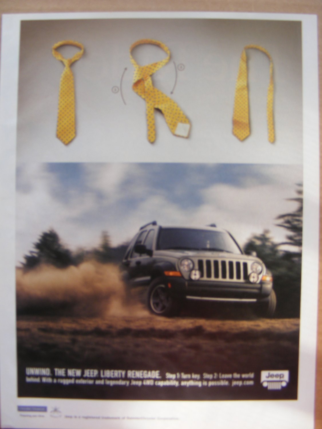 Jeep Renegade original magazine advertisement