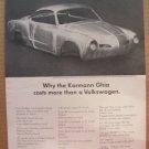 Karmann Ghia vintage magazine original ad