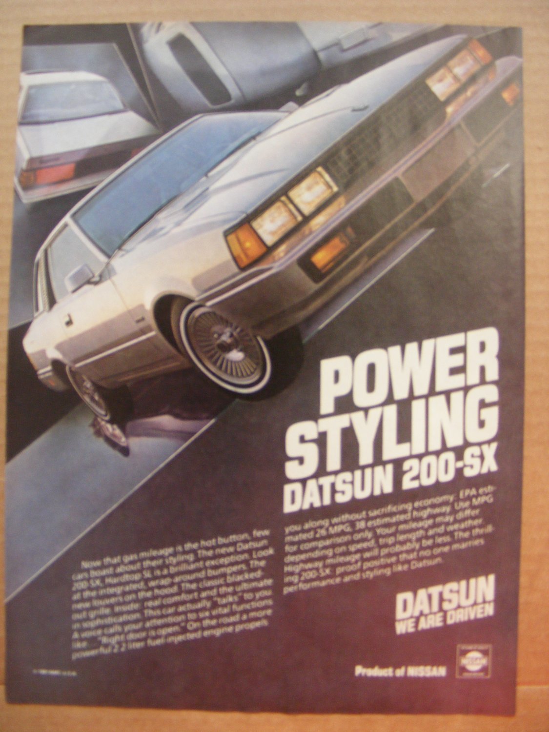 Datsun 200SX original print magazine advertisement
