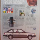 Ford Escort Original Magazine Print Advertisement