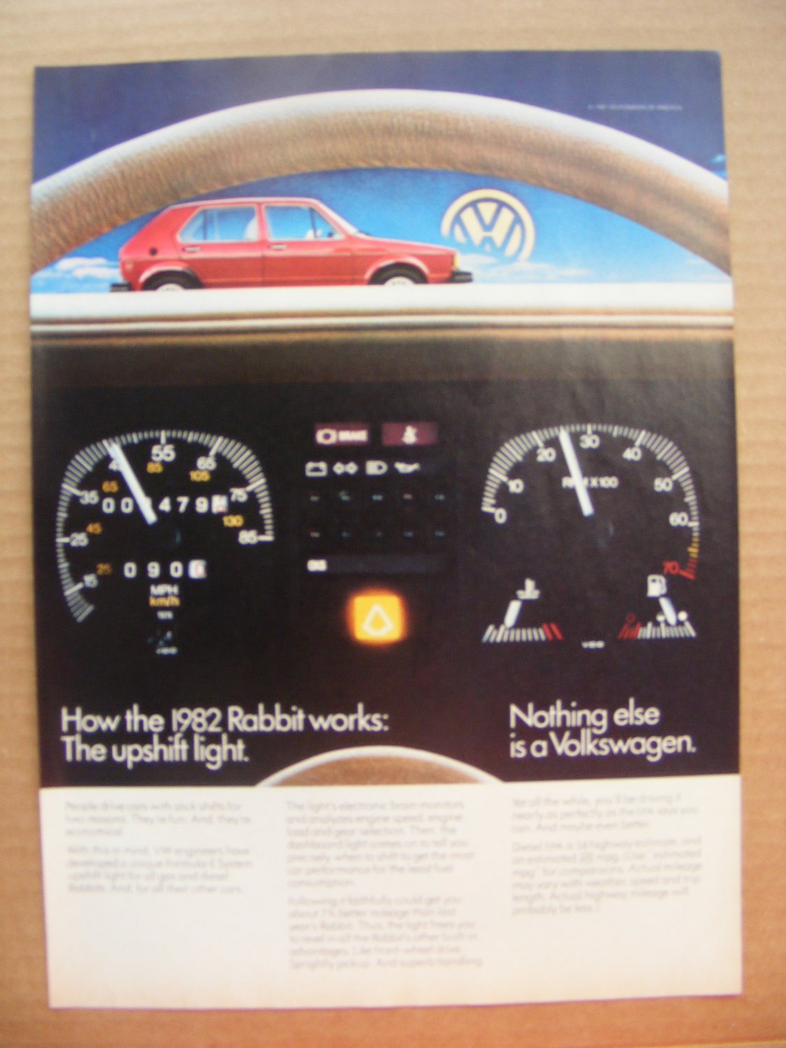 VW Rabbit 1982 Original Print Magazine Advertisement