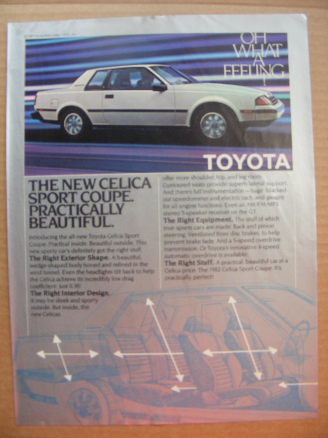 Toyota Celica Original Magazine Advertisement