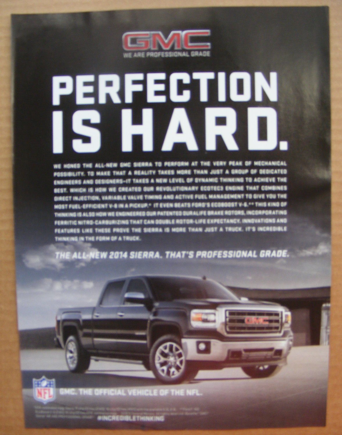 GMC Sierra Truck Magazine Advertisement 2014