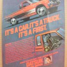 Datsun King Cab original print magazine advertisement