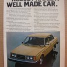 Volvo Vintage Original Print Magazine Advertisement