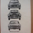 Volvo 1800 Original Print Magazine Advertisement