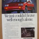 Hyundai Excel Original Magazine Print Advertisement