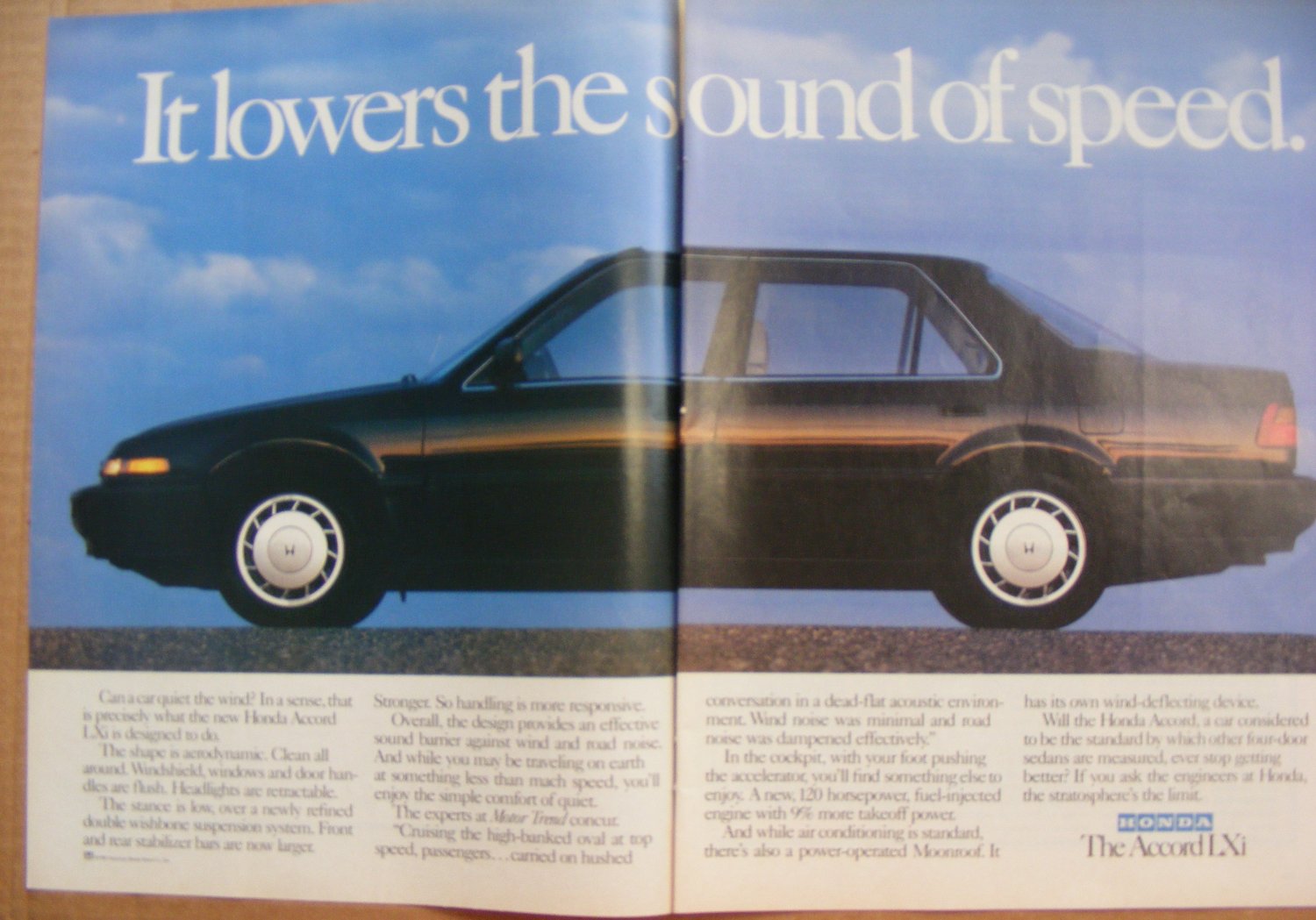 Honda Accord LXi Original Magazine Advertisement