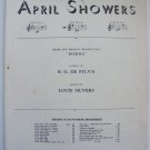 Vintage Sheet Music April Showers