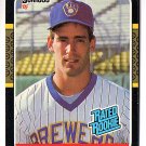 B.J. Surhoff Rated Rookie 1987 Donruss card #28 Brewers RC