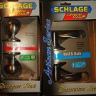 Schlage artisan series house locks privacy interior exterior lever knob keyed