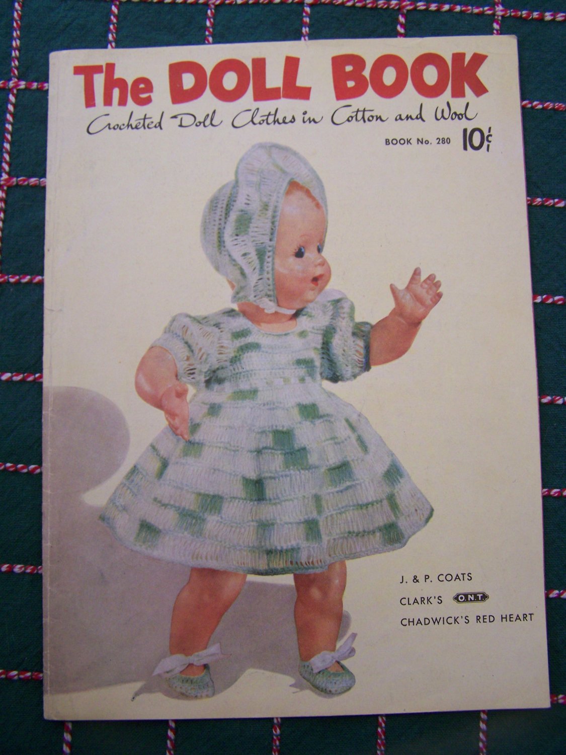 1950s Vintage Crochet Doll Clothing Patterns Book 280 Dress