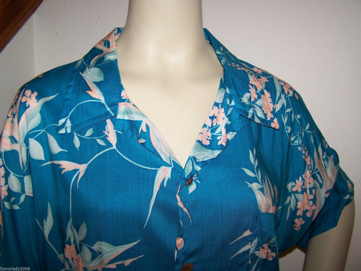 Vintage Hawaiian Kauai Casuals Shirt & Sarong Wrap Skirt Set Button ...