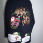 Rudolph Ugly Christmas Sweatshirt Santa Sleigh Ornaments Dangles Vintage Bells