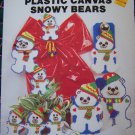 Vintage Plastic Canvas Patterns Winter Snowy Bears Ornaments Garland Wall Decor 108