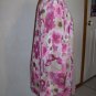 New Plus Size 24W Floral Easter Blouse Shirt w/ Sheer Overlay Attached Necklace Flowers