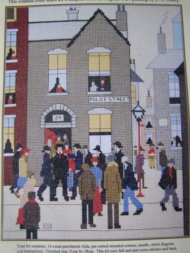 New Bothy Threads The Arrest Craft KIT Counted Cross Stitch Painting By L Lowry