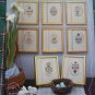 1980's Vintage Cross Stitch Embroidery Patterns Sampler Easter Eggs Ornaments