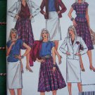 Uncut Vintage Sewing Pattern Unlined Jacket Pullover Top Full Skirt Suit 9016