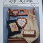 Vintage 1980s  Country Cross Stitch Embroidery Patterns Hearts Of Course Pat Thode AC 33