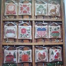 Rustic Prairie Schooler Cross Stitch Pattern A Prairie Year Book 13 Primitive Christmas Ornaments