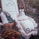 Vintage Cross Stitch Pattern Shepherd's Bush English Garden Sampler Sachets Pillow