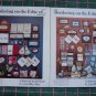 24 Lot Vintage Cross Stitch Embroidery Patterns Towel Borders & More Books 3 & 4