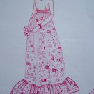 Uncut Vintage Pacifica Hawaiian Muu Muu Dress Sundress Ruffle Hem Sewing Pattern 3011