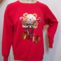 Sequin Teddy Bear Stocking NOEL Ugly Christmas Sweatshirt Large Free Tulsa Pick up