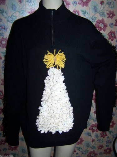 LED Christmas Tree Light Up Ugly Christmas Sweater Perry Ellis XL Garland Free Tulsa OK Pick Up