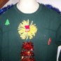 Izod XL Light Up Tree 3D Ugly Christmas Sweater Tinsel Garland Winner Free Pick Up Tulsa OK