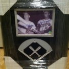 Mickey Mantle/ Hank Aaron Autographed Picture In 11x14 Grame W/COA
