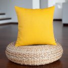 Yellow linen pillow cover 16x16 inch size