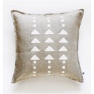 Decorative linen pillow cover 18x18 inch size geometric print