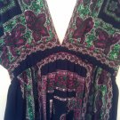 Rhapsody boho dress with paisley print, size M